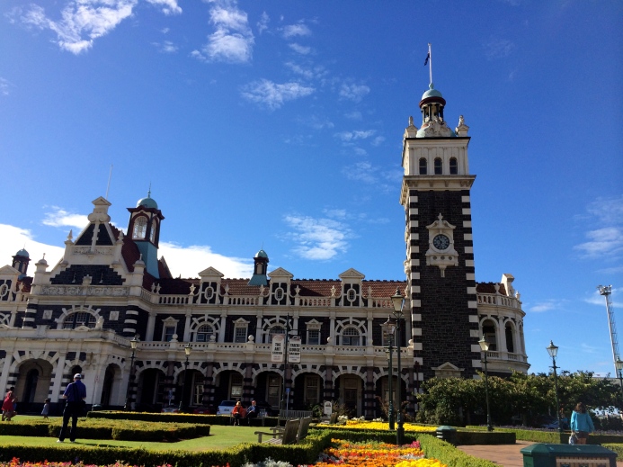 Similar to the Otago University building, the Dunedin railway station is in the same beautiful style.  