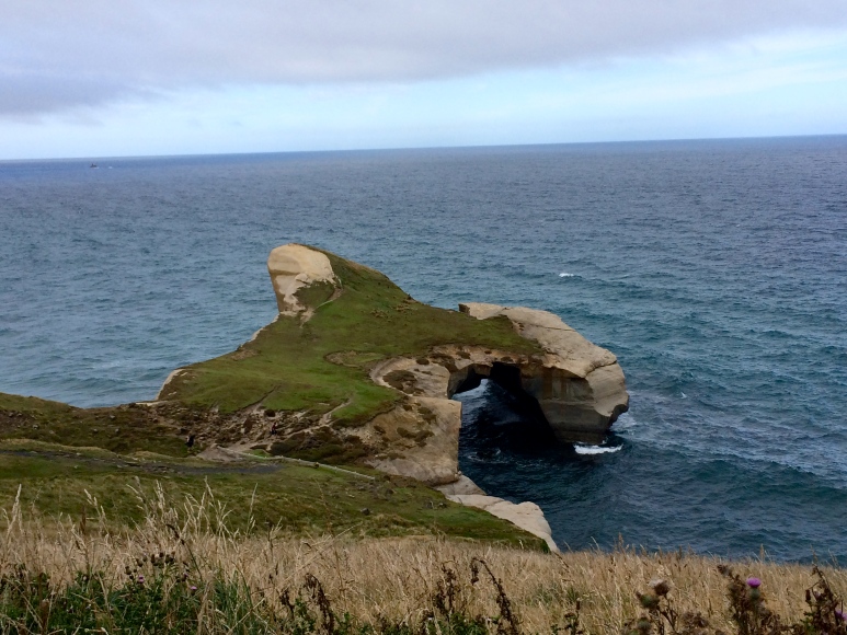 The crazy piece of land that hides Tunnel Beach (the rich man's beach for his presumably gorgeous daughters).